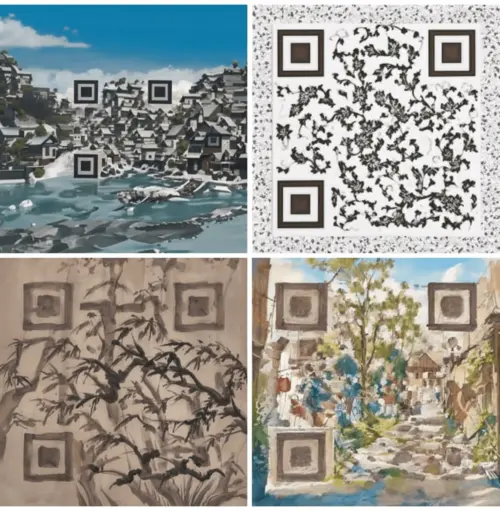 Also, the QR code is beautiful. For example, a couple of months ago a Chinese craftsman learned how to make artistic kuars using Stable Diffusion. In terms of functionality, it is no worse than ordinary ones.