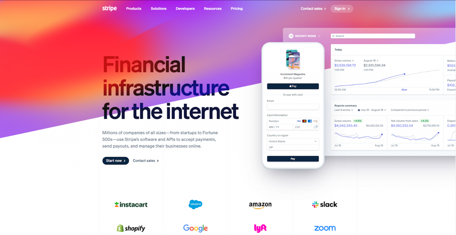 Сделали дизайн нашего продукта похожим на страницу Stripe, которой доверяет весь мир, чтобы переход был бесшовным для пользователя с точки зрения UI/UX. Вот главные страницы сервисов: сверху — Swaps, снизу — Stripe Сделали дизайн нашего продукта похожим на страницу Stripe, которой доверяет весь мир, чтобы переход был бесшовным для пользователя с точки зрения UI/UX. Вот главные страницы сервисов: сверху — Swaps, снизу — Stripe