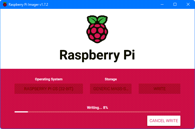Рис. 10. Программа Raspberry Pi Imager