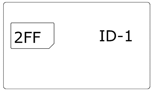 Рис.1. Форм-фактор ID-1/000 (ISO 7810)