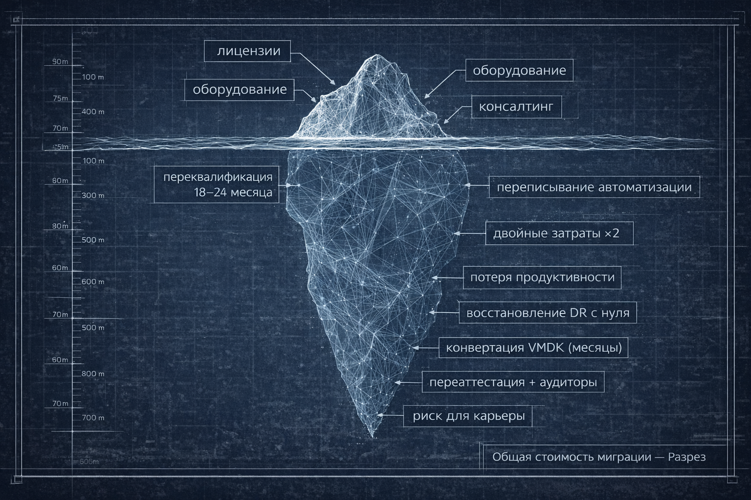 айсберг затрат миграции айсберг затрат миграции