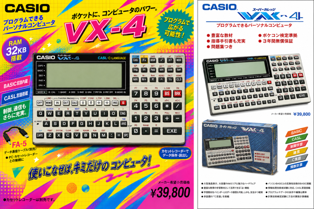 Я так люблю свой Casio VX-4, что сгенерировал его выдуманную журнальную рекламу