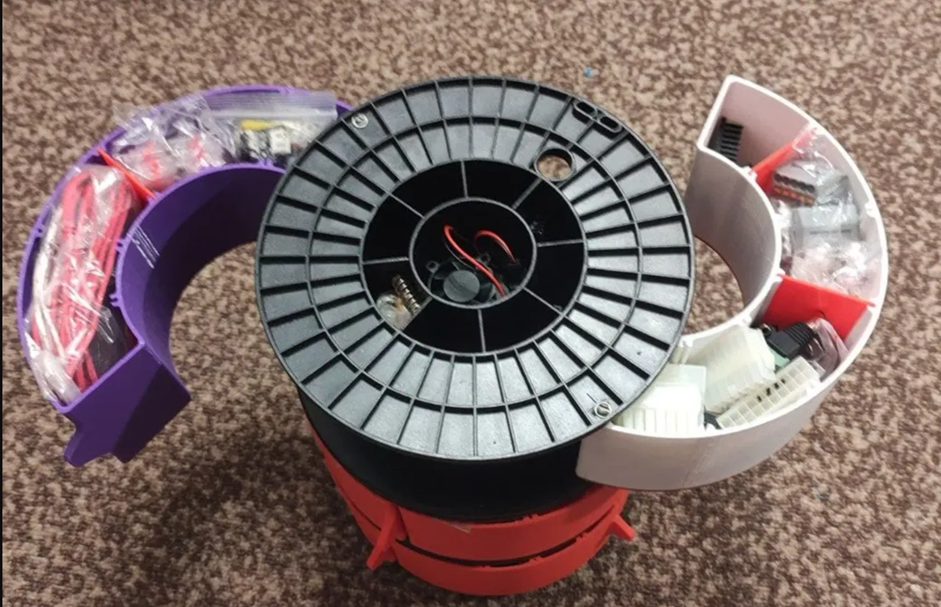 Вариант коробочки из круглой катушки от филамента