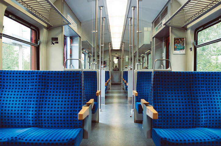 Типичный интерьер голландского поезда