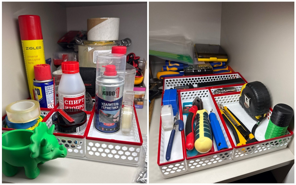 С 3D-принтером бардак в шкафу становится чуть эстетичнее