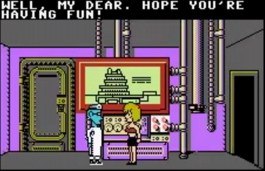 В «Maniac Mansion» кат-сцены показывают нам то, что сейчас происходит в других частях особняка.