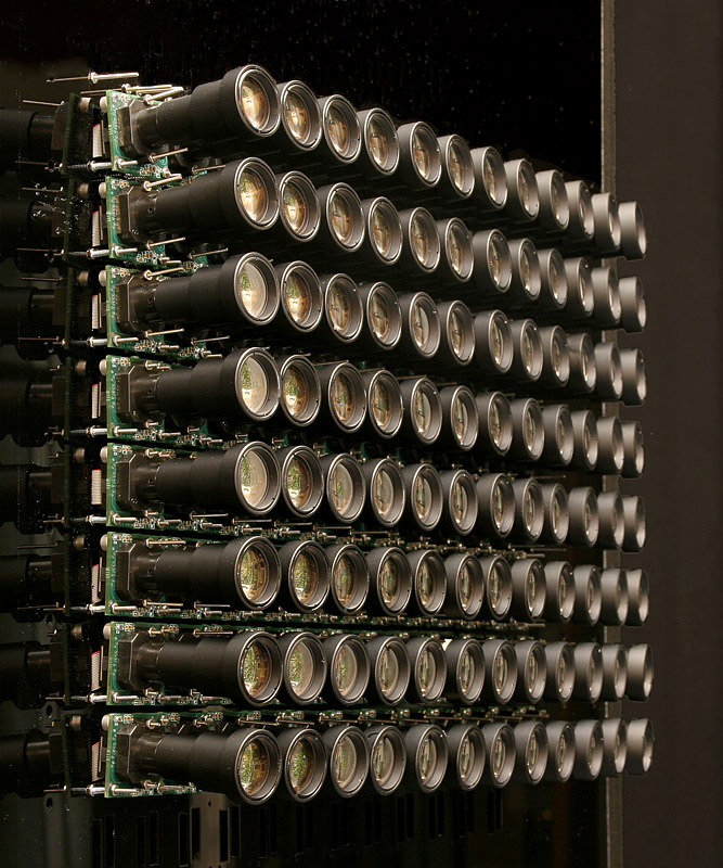 Stanford multi-camera array, одна из ранних экспериментальных light-field camera