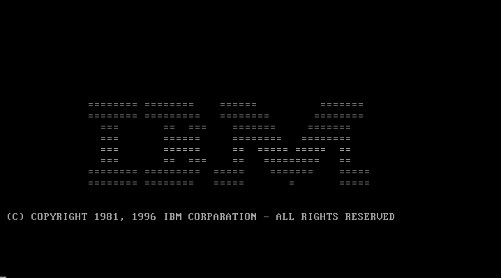 Забавы ради, добавил логотип "IBM" на стартовый экран.