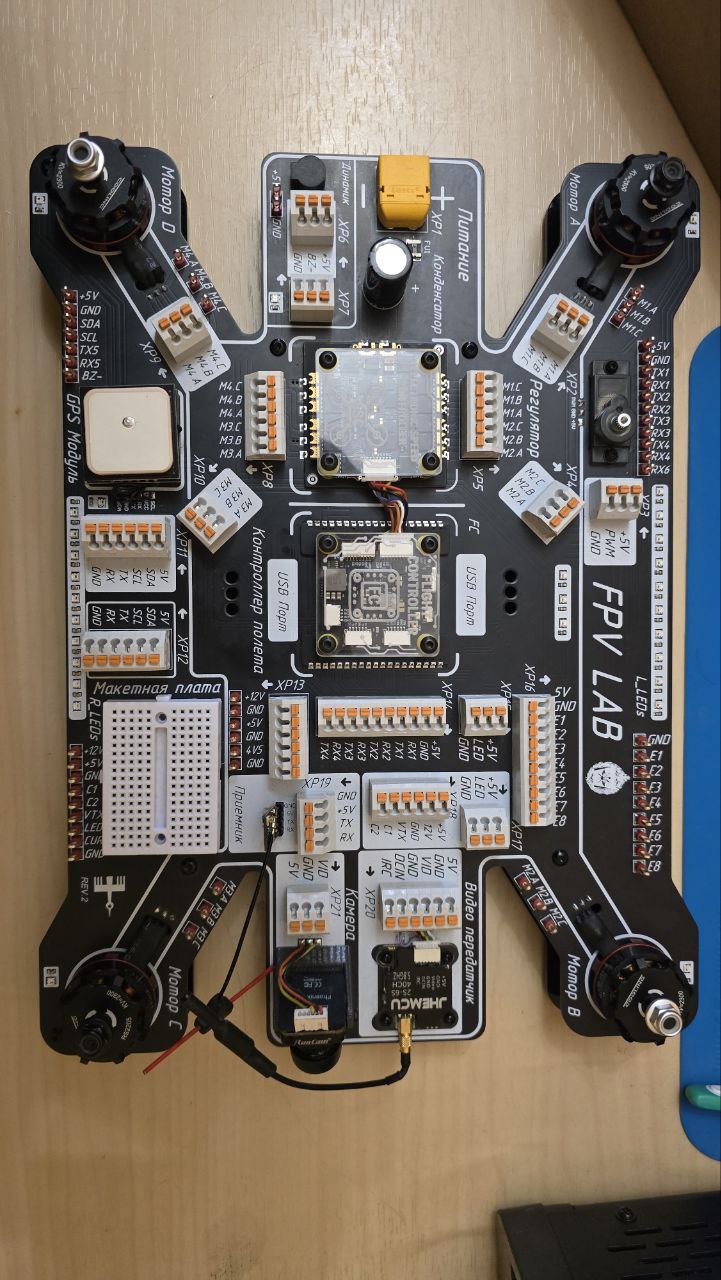 Внешний вид стенда без соединения проводами