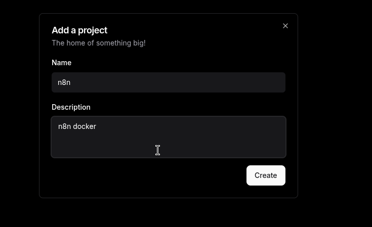 пишите имя и описание(необязательно) и нажимаете Create