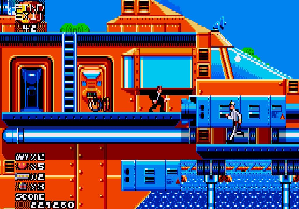 Скриншот из игры James Bond 007: The Duel для Sega Genesis