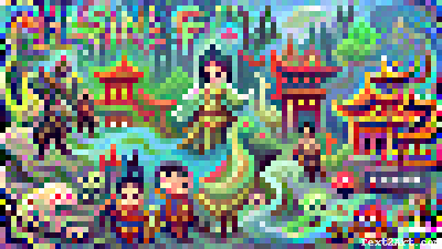 Изображение по запросу “A world of chinese fantasy video game #pixelart”