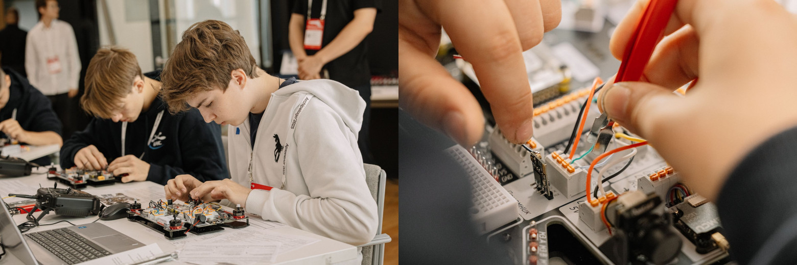 Так проходили соревнования по поиску и устранению дефектов и неисправностей дрона