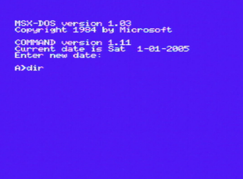Командный интерпретатор MSX-DOS