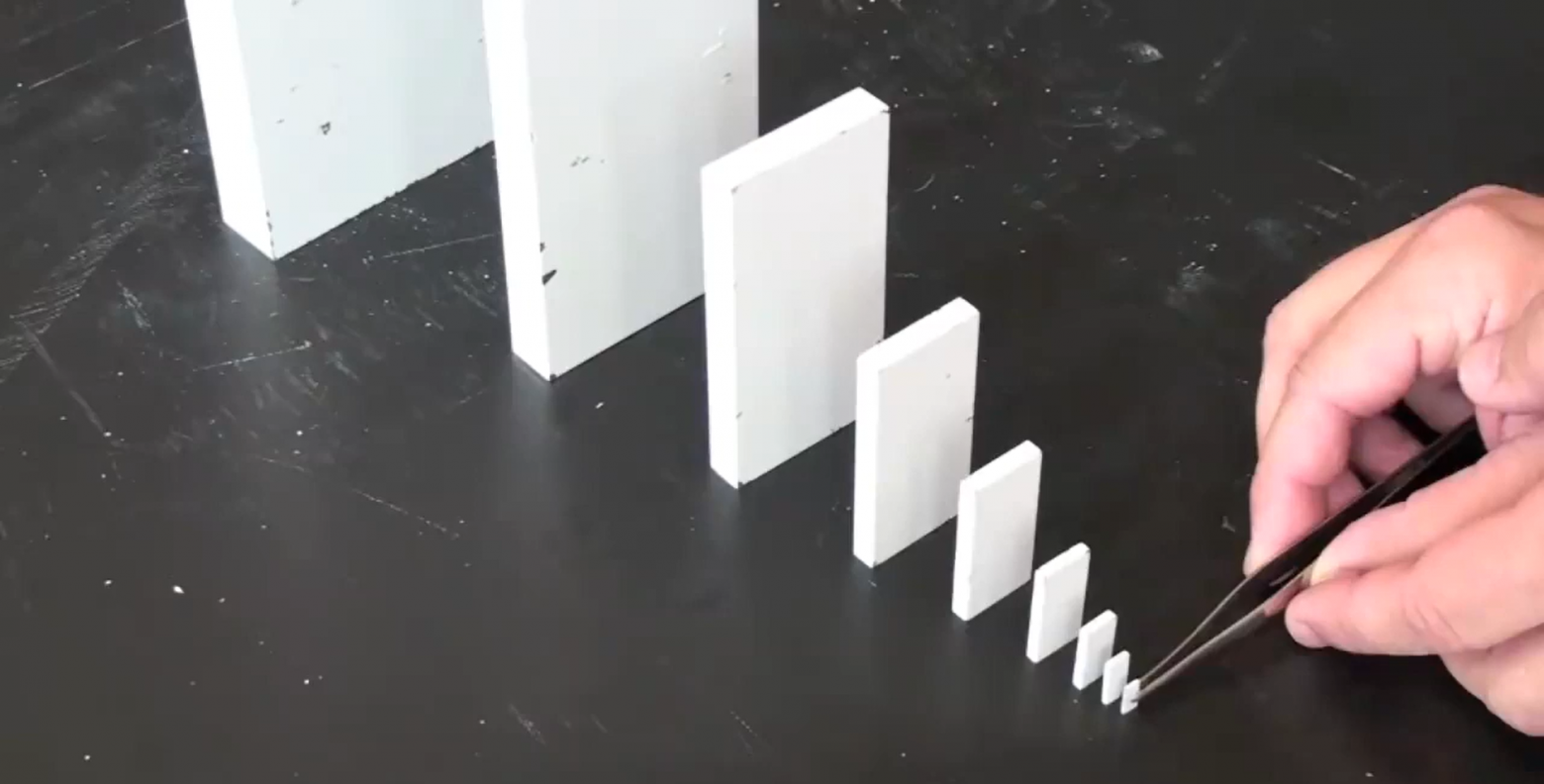 Domino Chain Reaction (geometric growth in action Domino Chain Reaction (geometric growth in action