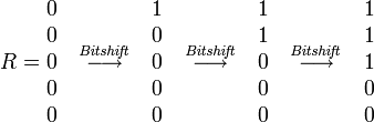 Операция Bitshift