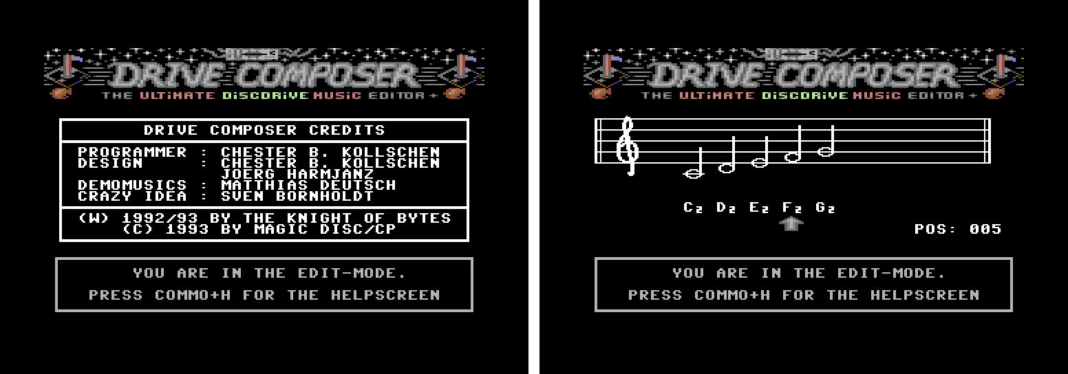 Программа Drive-Composer для Commodore 64