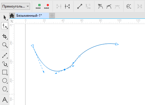Редактор кривых Безье в Corel Draw