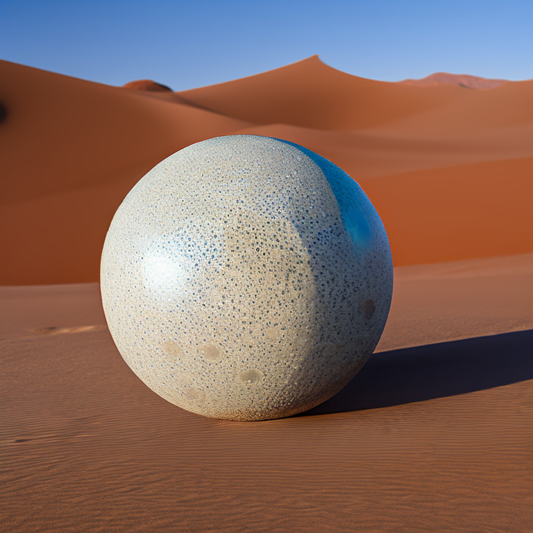 Попросил каменный шар в пустыне и получил его.