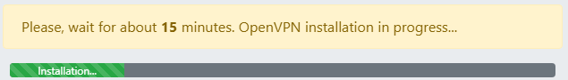 SSHeller OpenVPN progress