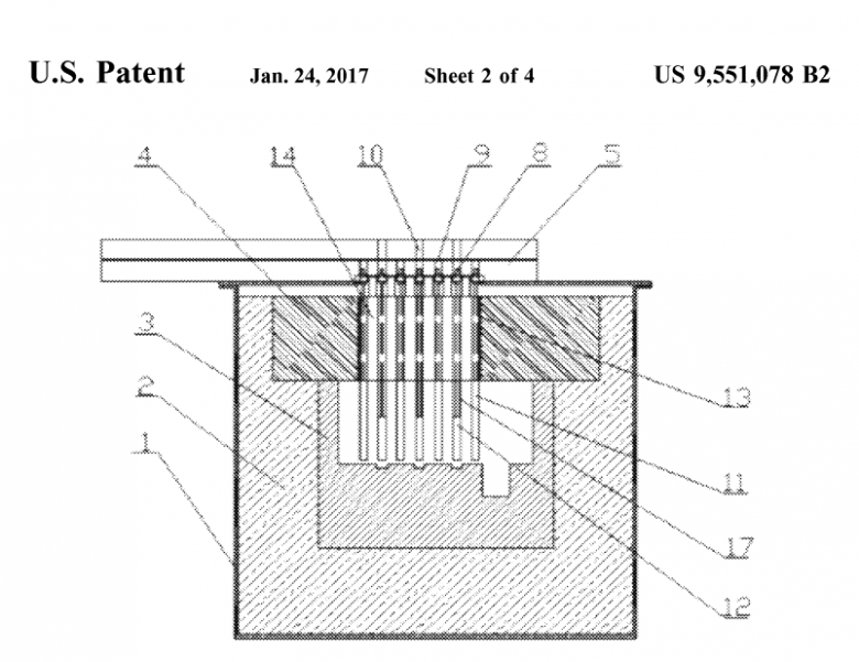 Схема из американского патента корпорации US9551078B2