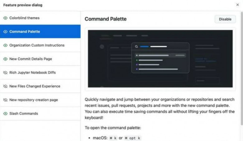 GitHub отсрочил прекращения поддержки Command Palette / Хабр