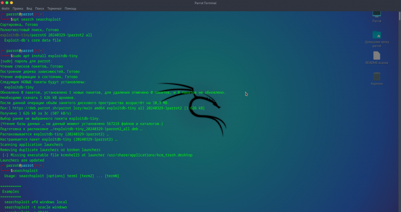 Поиск уязвимостей и эксплоитов программами searchsploit, metasploit, и ...