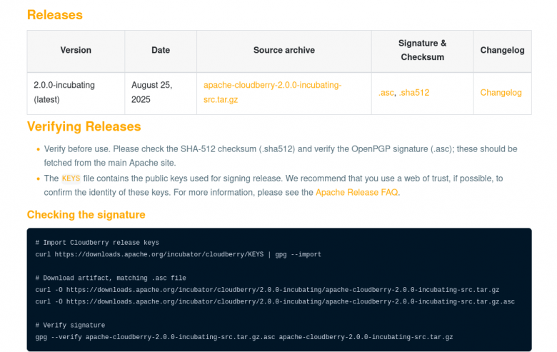 Релиз распределённой СУБД Apache Cloudberry (Incubating) 2.0.0 / Хабр