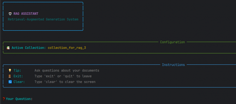 Интерфейс для взаимодействия с RAG 
