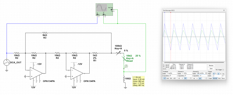 VCCS в симуляторе