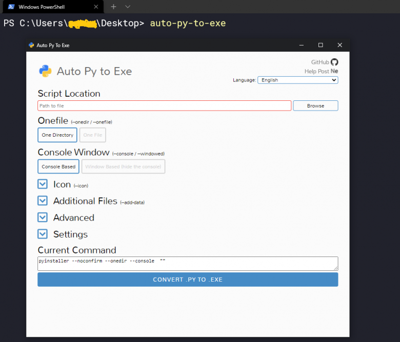 Преобразуем проект на Python в исполняемый файл .EXE / Хабр
