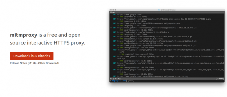 Релиз открытого сетевого анализатора Mitmproxy 11 с поддержкой HTTP/3 ...