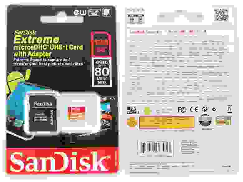 Подделка на Sandisk Extreme 128GB Micro SD