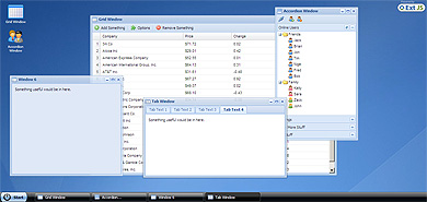 ExtJs desktop example application