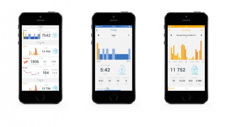 The Withings Health Mate mobile app pairs with the Activité and is used to set up activiti...