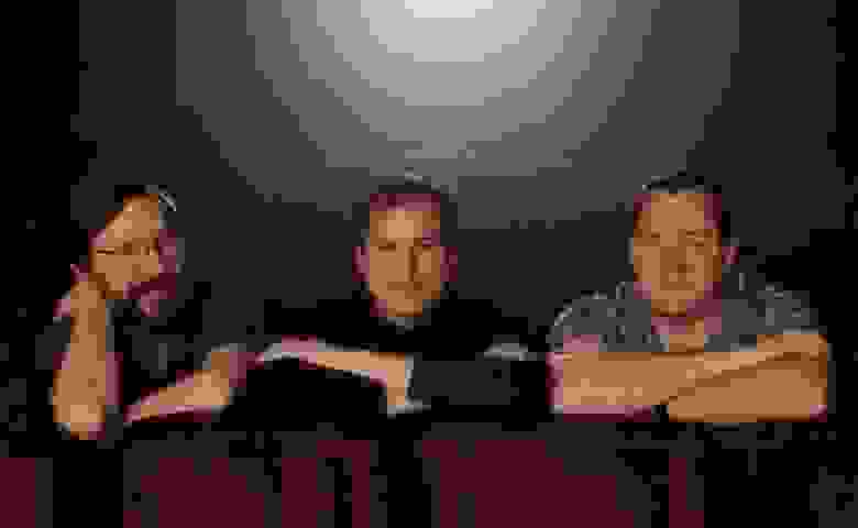 Слева направо: Эд Катмулл, Стив Джобс и Джон Лассетер