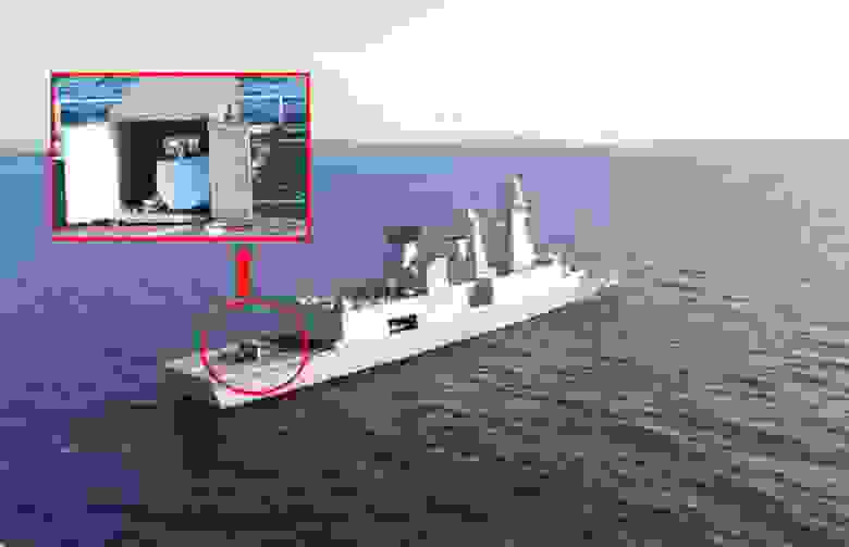HELMA-P, источник: https://www.navalnews.com/naval-news/2023/06/french-navy-tests-helma-p-laser-weapon-from-horizon-destroyer/