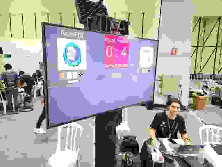 Итоговый счёт матча SPbUnited-RoboFEI на status-board