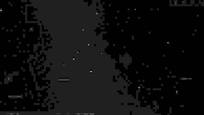 Расположение туманности "Пузырь" среди звезд созвездий Кассиопеи и Цефея. Карта из программы Stellarium.  