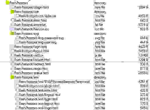 "Родная" структура каталогов и файлов Hotspot на MikroTik