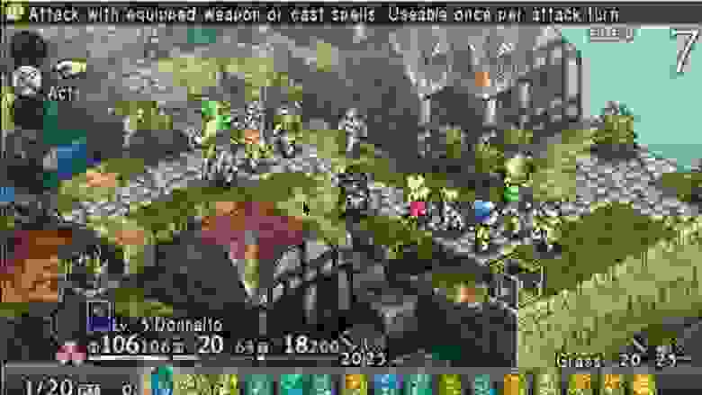 Tactics Ogre, скрин из улучшенной версий оригинала