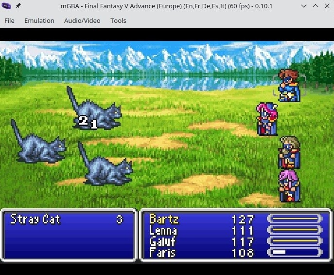 Просто Final Fantasy 5. Просто партия из одних синих магов.