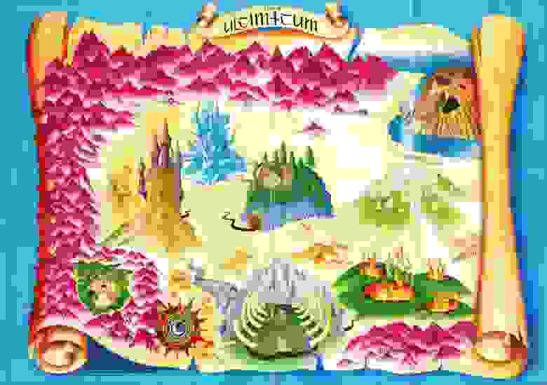 «Земля Ультиматума» — карта мира, состоящего из игр Ultimate Play the Game. Источник.