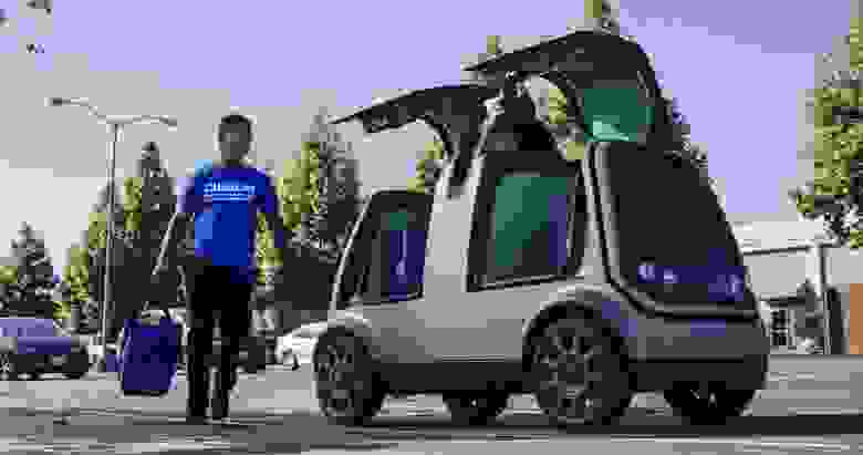 один из концептов беспилотного авто для доставки от Kroger
