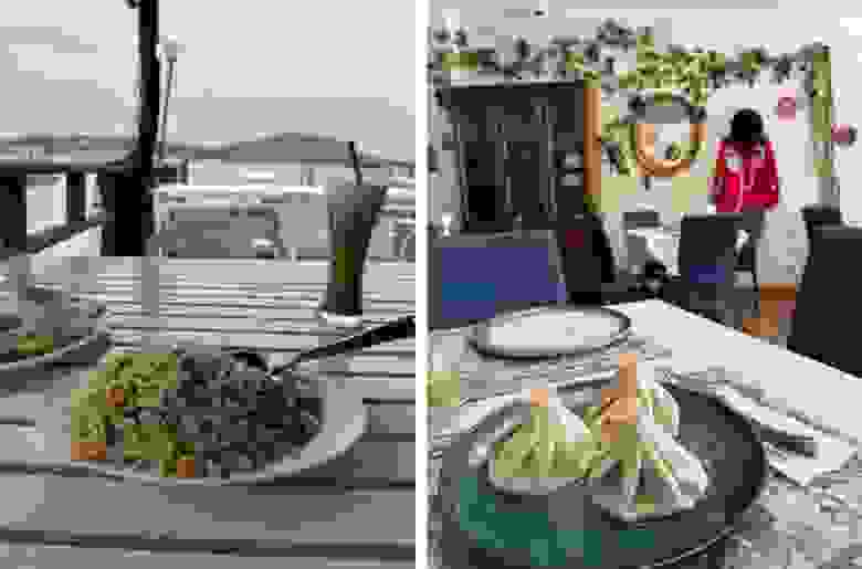 В Таиланде полно заведений с домашней кухней, где готовят вкусно и недорого. Например, справа мой обед — жареный рис с овощами и соевым соусом – 35 бат ( ₽). Еда в кафе с не тайской кухней — дороже. Например, один хинкаль в грузинском кафе стоил 60 бат (156 ₽). В Таиланде полно заведений с домашней кухней, где готовят вкусно и недорого. Например, справа мой обед — жареный рис с овощами и соевым соусом – 35 бат ( ₽). Еда в кафе с не тайской кухней — дороже. Например, один хинкаль в грузинском кафе стоил 60 бат (156 ₽).
