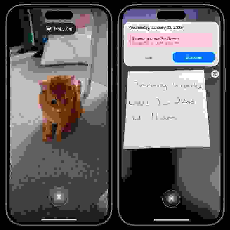 Визуальный интеллект на iPhone 16 серии научился распознавать животных, растения, а также добавлять в Календарь события с афиш и рекламных листовок, причем спокойно распознается и рукописный текст Визуальный интеллект на iPhone 16 серии научился распознавать животных, растения, а также добавлять в Календарь события с афиш и рекламных листовок, причем спокойно распознается и рукописный текст