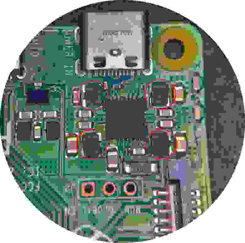 Рис. 9 Смещение компонентов Raspberry Pi 4