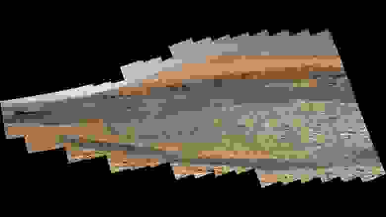 Фотография горы Эолида, по склону которой предстоит подняться «Кьюриосити» 