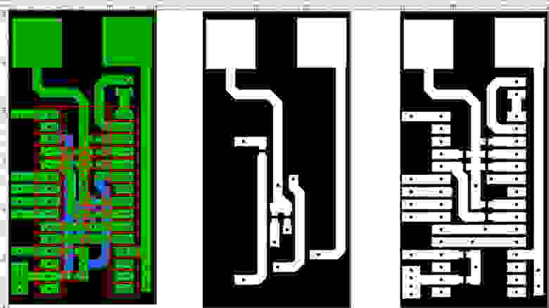 Плата в Sprint-Layout измерительного пинцета DIY YCHEV001