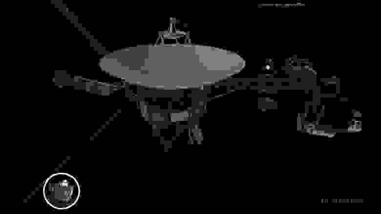 Artist's concept depicts one of NASA's Voyager spacecraft